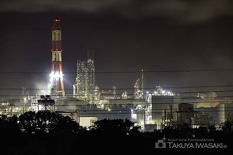 代宿北公園の工場夜景夜景スポット写真（2）class=