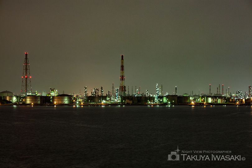 泉大津大橋の工場夜景夜景スポット写真（2）