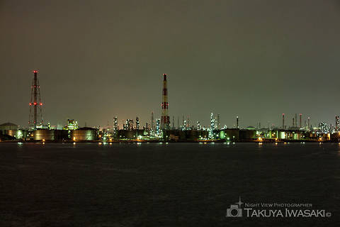 泉大津大橋の工場夜景夜景スポット写真（2）class=