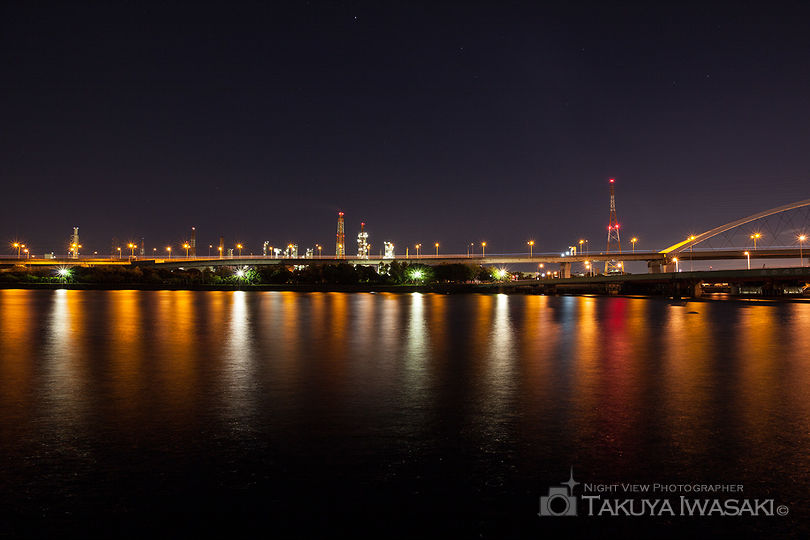 浜寺公園の工場夜景夜景スポット写真（2）