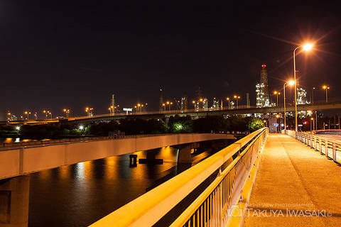 浜寺大橋の工場夜景夜景スポット写真（3）class=