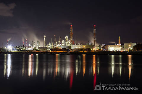 石津漁港の工場夜景夜景スポット写真（2）class=