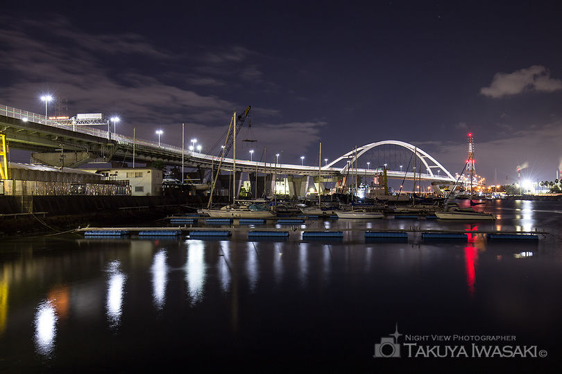 石津漁港の工場夜景夜景スポット写真（5）
