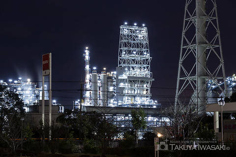 築港新町はまなでしこ公園の工場夜景夜景スポット写真（1）class=
