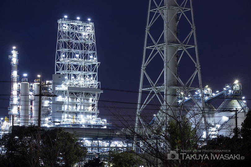 築港新町はまなでしこ公園の工場夜景夜景スポット写真（2）