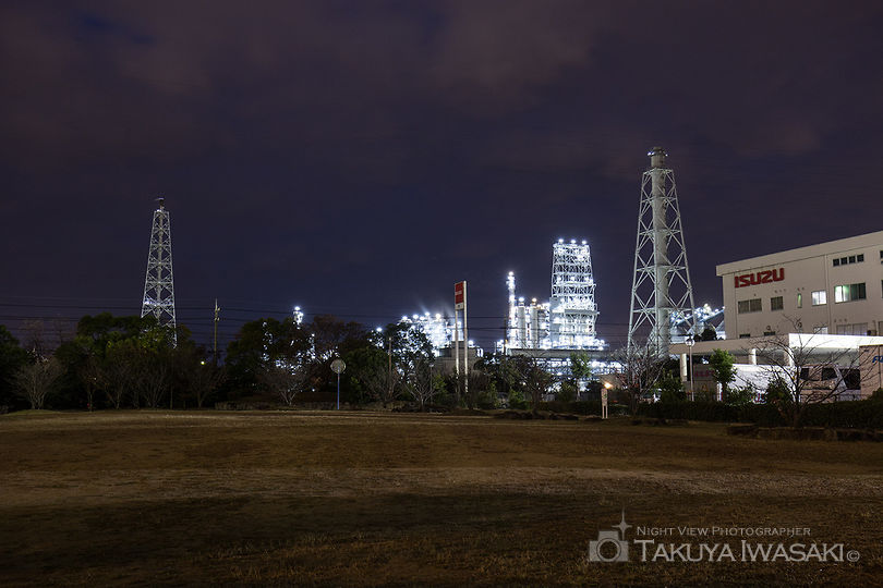 築港新町はまなでしこ公園の工場夜景夜景スポット写真（3）