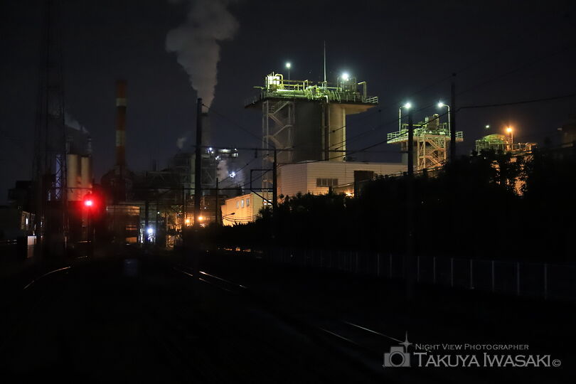 岳南原田駅の工場夜景夜景スポット写真（1）