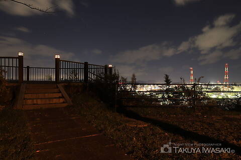黒崎城跡の工場夜景夜景スポット写真（5）class=