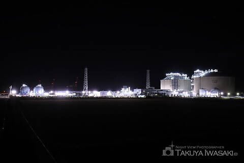 ひびきどんぐり公園の工場夜景夜景スポット写真（1）class=