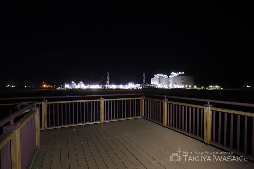 ひびきどんぐり公園の工場夜景夜景スポット写真（6）