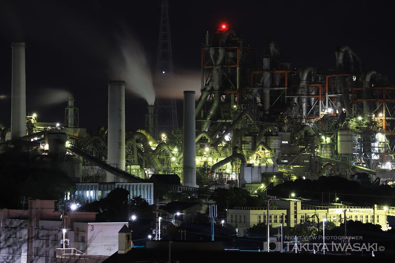 向山公園の工場夜景夜景スポット写真（3）