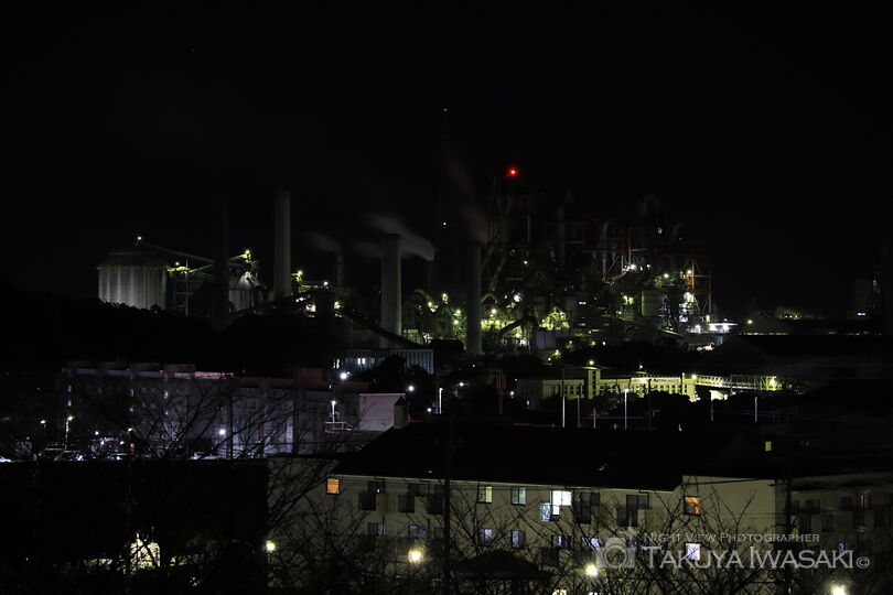 向山公園の工場夜景夜景スポット写真（4）