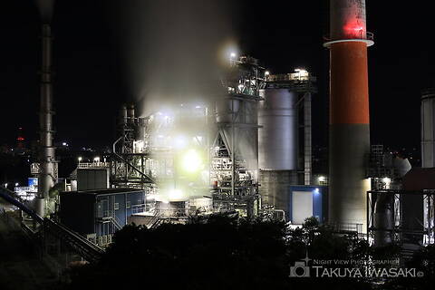 港大橋の工場夜景夜景スポット写真（2）class=