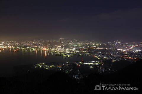 太華山の工場夜景夜景スポット写真（1）class=