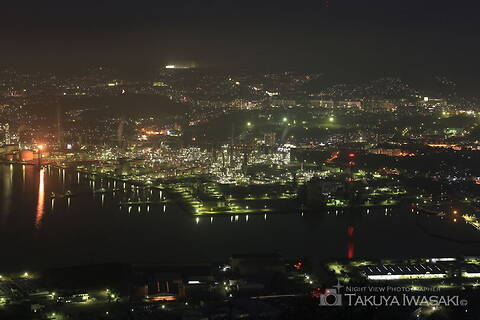 太華山の工場夜景夜景スポット写真（2）class=