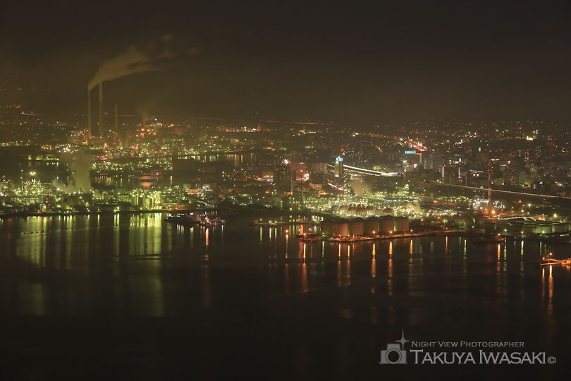 太華山の工場夜景夜景スポット写真（3）