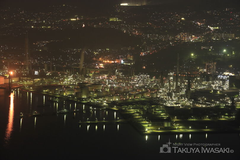 太華山の工場夜景夜景スポット写真（4）