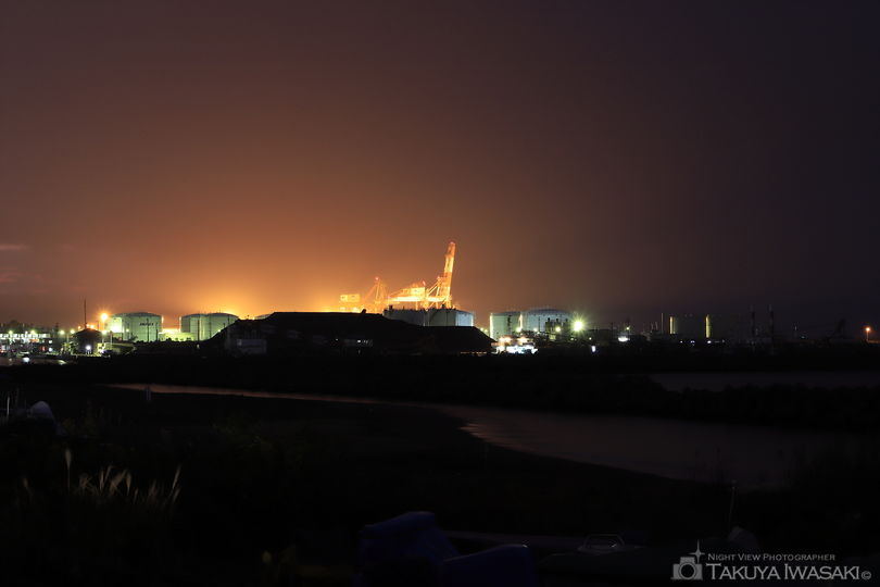 黒井漁港の工場夜景夜景スポット写真（5）