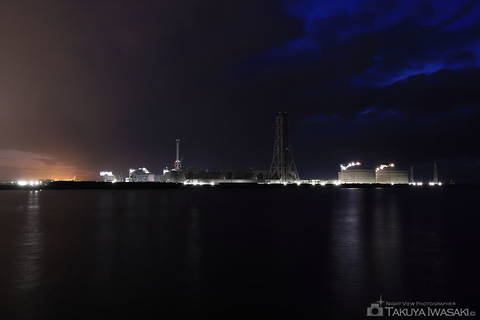 黒井突堤の工場夜景夜景スポット写真（1）class=