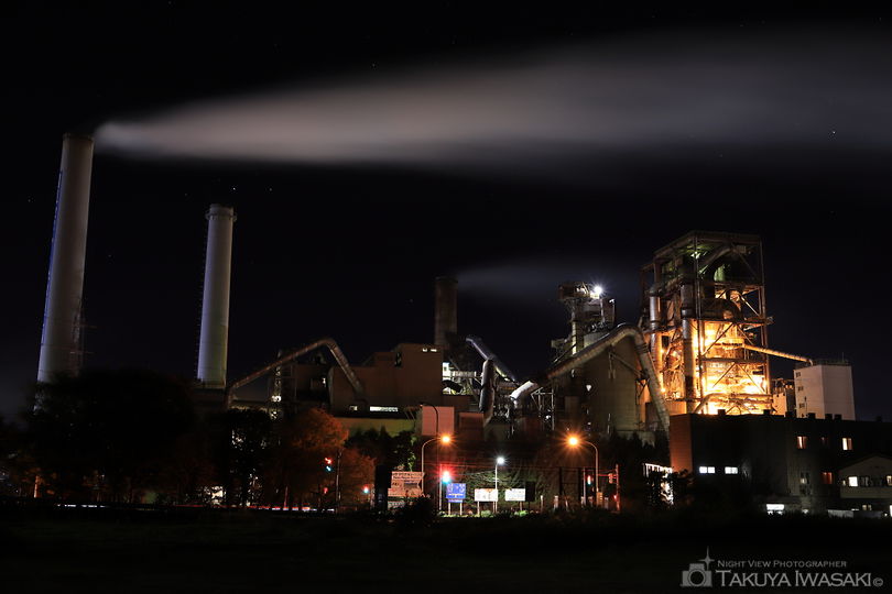 上刈の工場夜景夜景スポット写真（1）