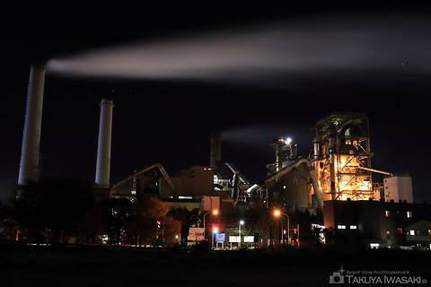 上刈の工場夜景夜景スポット写真（1）class=