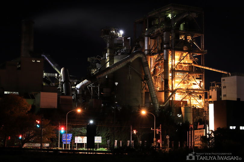 上刈の工場夜景夜景スポット写真（2）