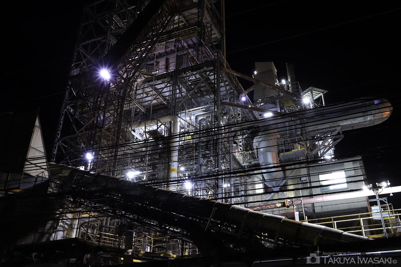 青海 黒部川電力 青海変電所付近の工場夜景夜景スポット写真（3）