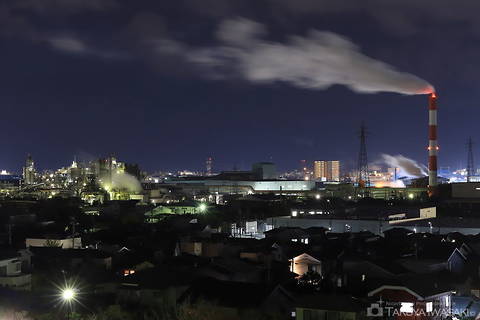 大山台公園の工場夜景夜景スポット写真（2）class=