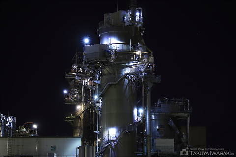 山木戸（旧７号沿い）の工場夜景夜景スポット写真（3）class=