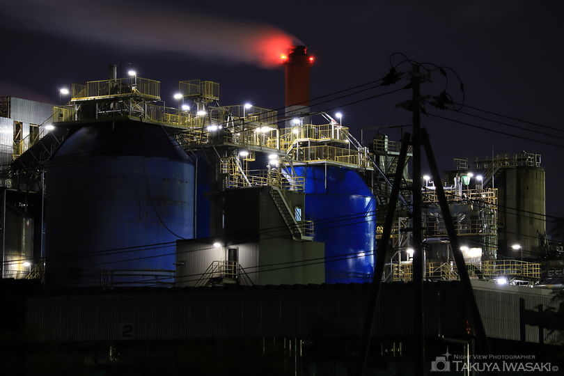 鴎橋の工場夜景夜景スポット写真（1）