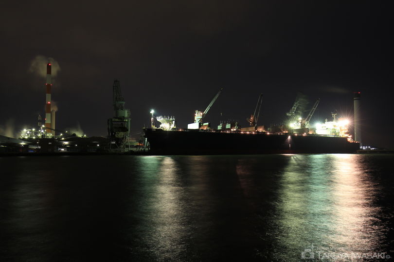 川之江町の工場夜景夜景スポット写真（1）