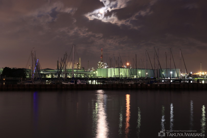 新磯子町の工場夜景夜景スポット写真（2）