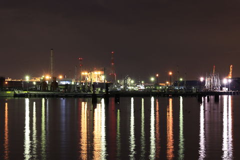 新磯子町の工場夜景夜景スポット写真（3）class=