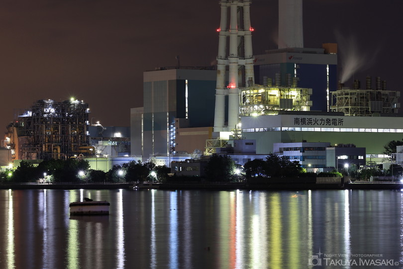 新磯子町の工場夜景夜景スポット写真（4）